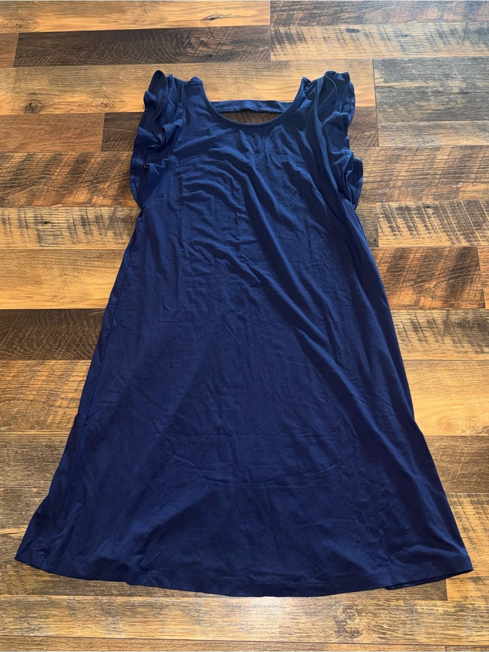 Lilly Pulitzer Navy Ruffle Sleeve Mini Dress
